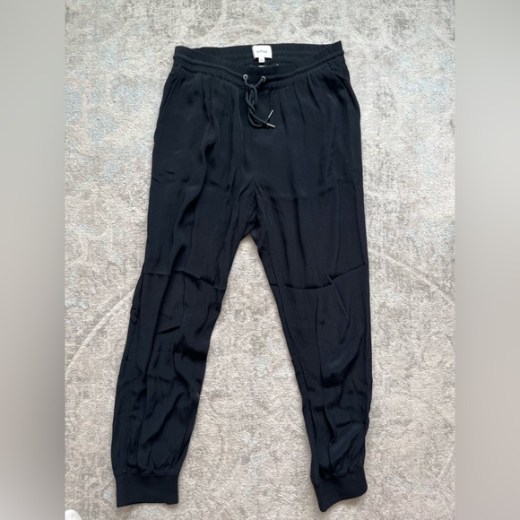 Wilfred Aritzia Black Crepe Drawstring Joggers, size S - Picture 3 of 5